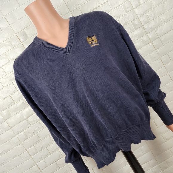izod mens large blue vneck sweater - Picture 3 of 6